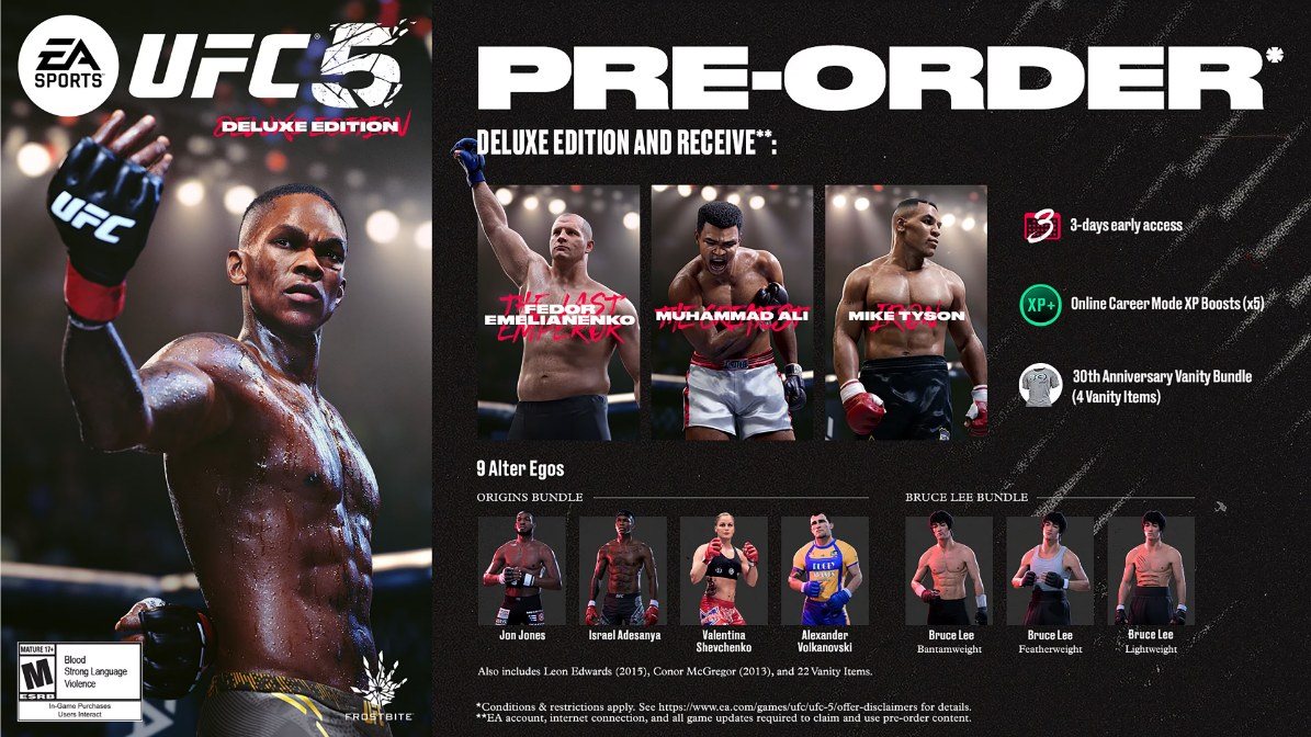 Hra na konzolu UFC 5: Deluxe Edition (Predobjednávka) – Xbox Series X|S Digital