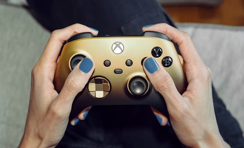 Xbox vezeték nélküli vezérlő Gamepad Gold Shadow