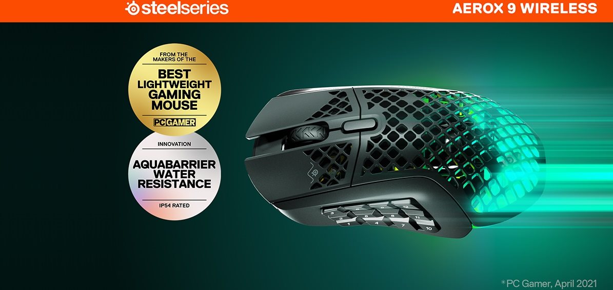 Vezeték nélküli SteelSeries gamer egér