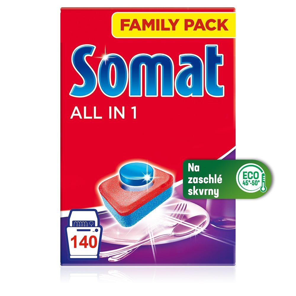 Tablety do umývačky SOMAT All-in-1 140 ks