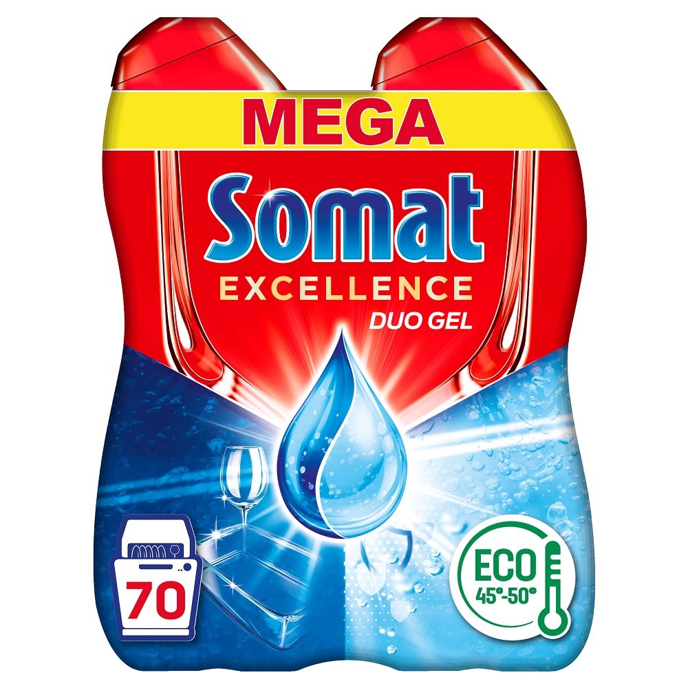 SOMAT Excellence Duo gél pre hygienickú čistotu 70 dávok