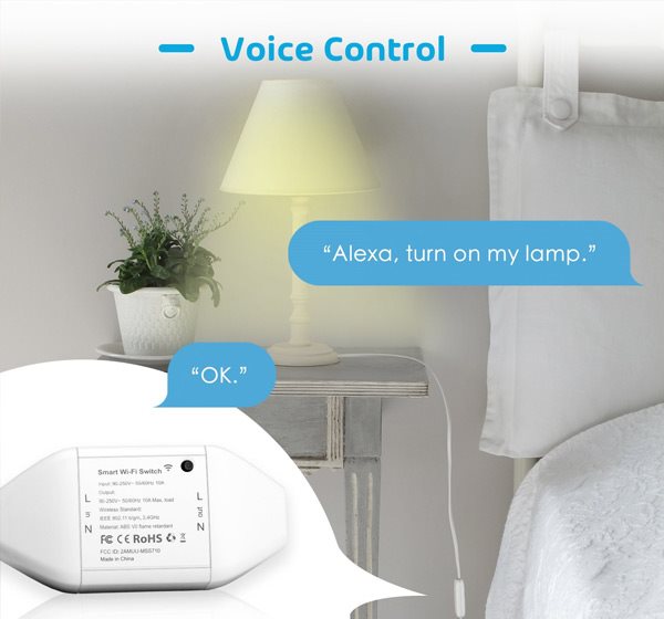 Meross Universal Smart WiFi Switch Voice control
