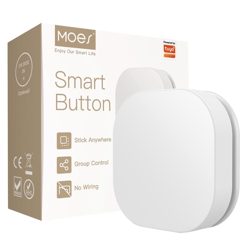 Inteligentné bezdrôtové tlačidlo MOES Smart Scene Switch, Zigbee
