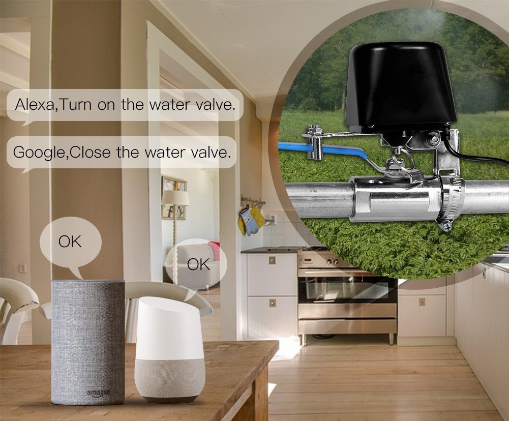 MOES Smart Water Valve, Wi-Fi
