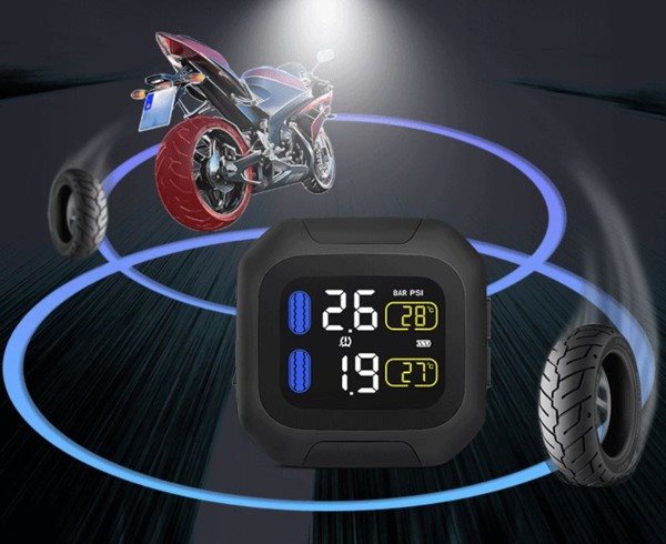 Interní snímač tlaku v pneu motocyklu M-Style TPMS M3
