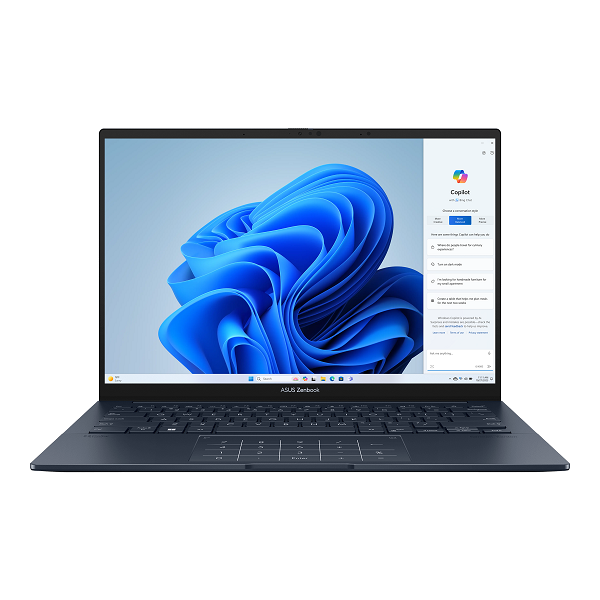 Laptop ASUS Zenbook 14 OLED UX3405MA-OLED495X Ponder Blue celokovový