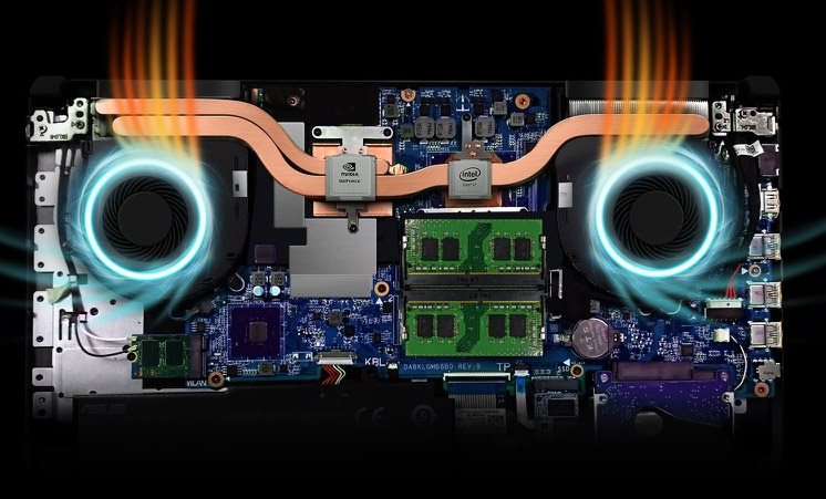 Chlazení ASUS TUF Gaming FX505
