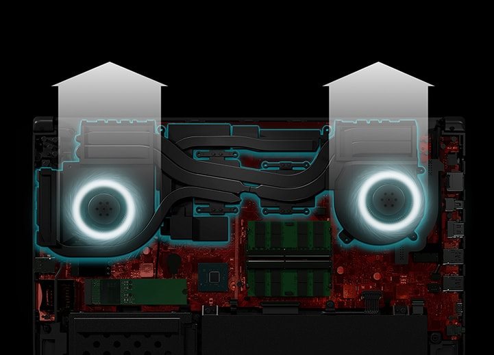 Ventilátory ASUS ROG Strix SCAR II Edition