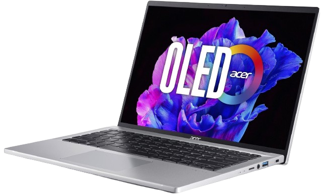 Laptop Acer Swift Go 14 Pure Silver celokovový