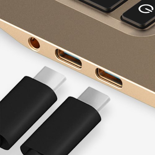 Dva porty USB typ C s rozhraním USB 3.1 Dva porty USB typ C s rozhraním USB 3.1