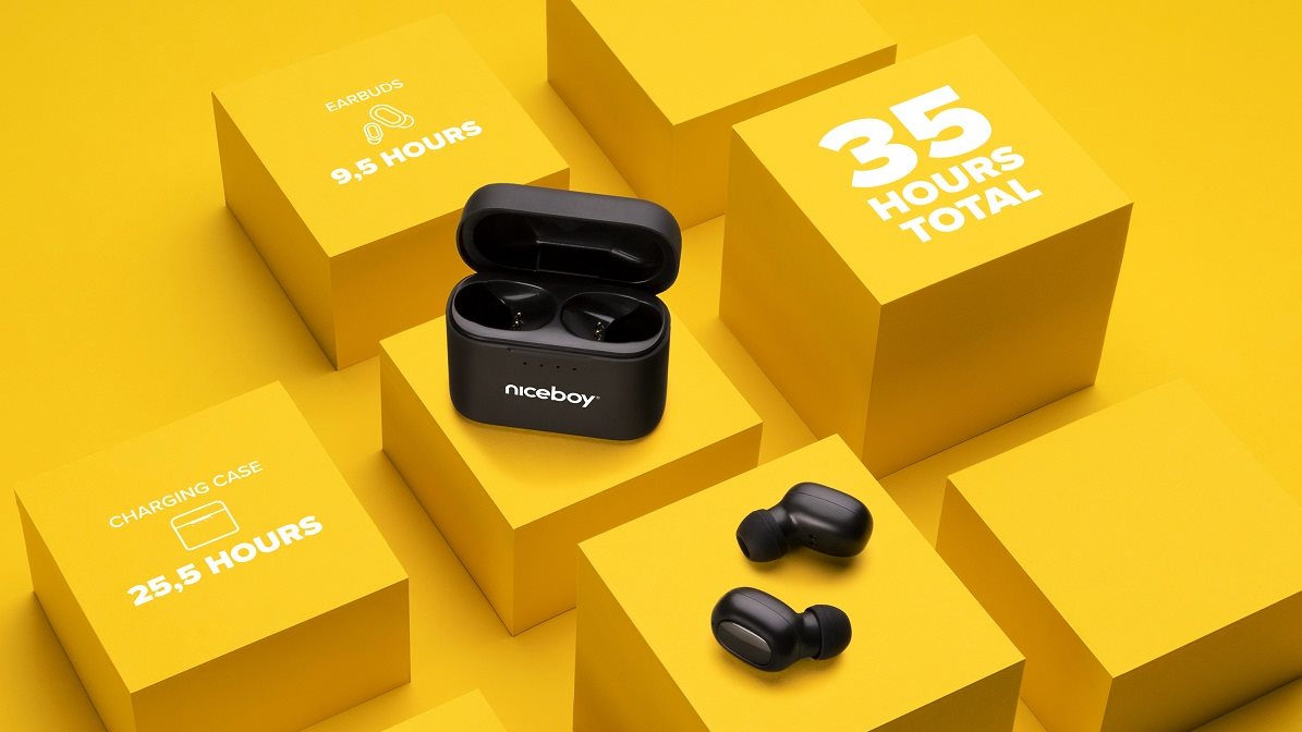 Bezdrátová sluchátka Niceboy HIVE Podsie 3 Black 