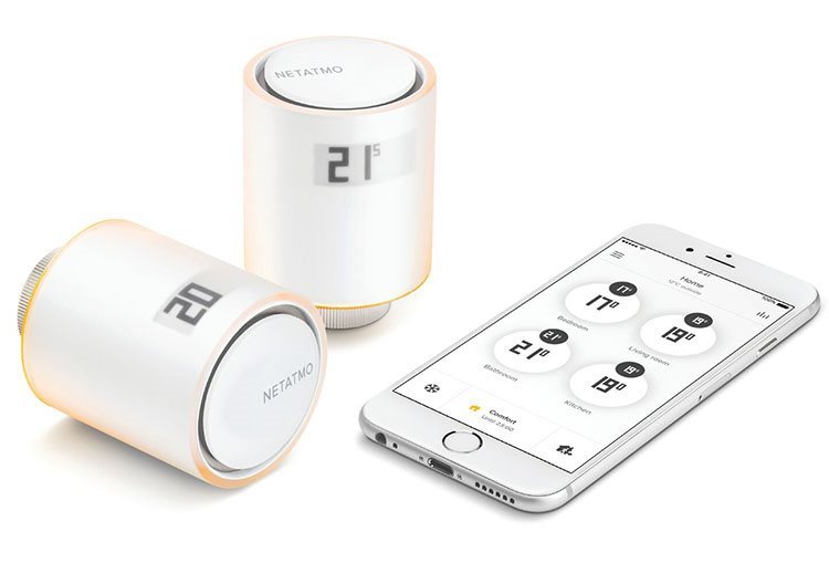 Termostatická hlavice Netatmo Additional Smart Radiator Valve