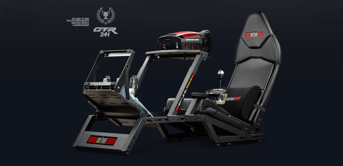 Profesionálny závodný kokpit s dvomi pozíciami pre F1 a GT