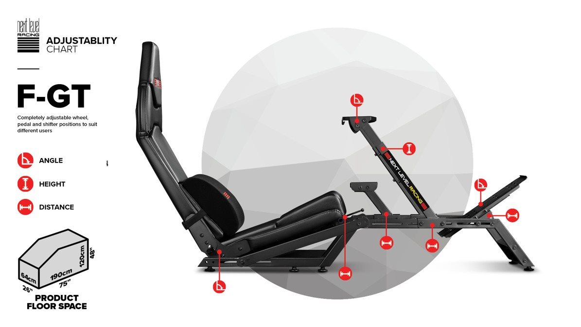 Závodní sedačka Next Level Racing F-GT Cockpit
