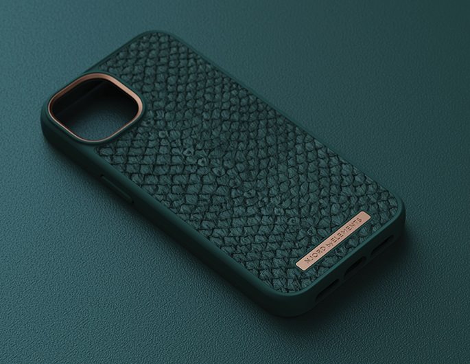 Njord Salmon Leather Magsafe Case