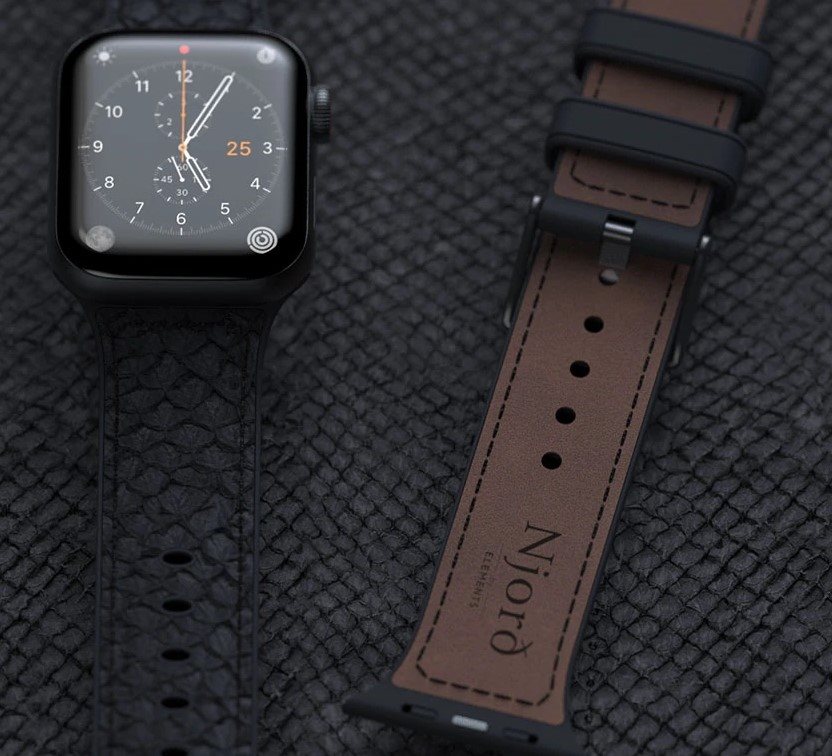 Njord Vindur Watch Strap for Apple Watch 44/45mm Dark Grey