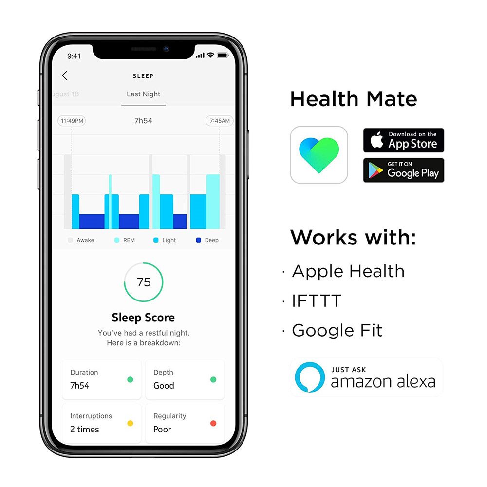 Aplikace Nokia Sleep Sensor