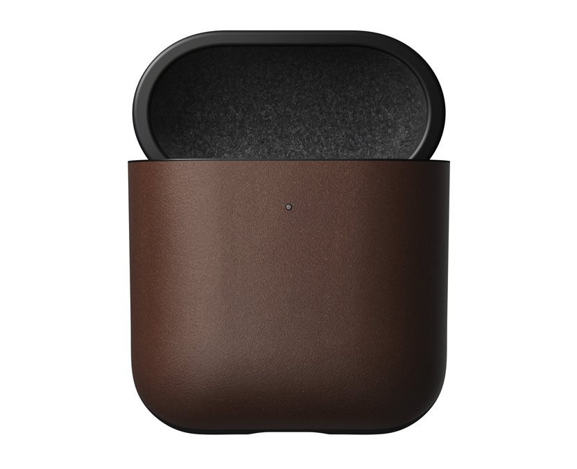 Nomad Leather Case Brown Apple AirPods Kvalitní kůže Horween