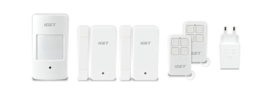 Jednotlivé bezpečnostní senzory IGET SECURITY M3 Hausalarm