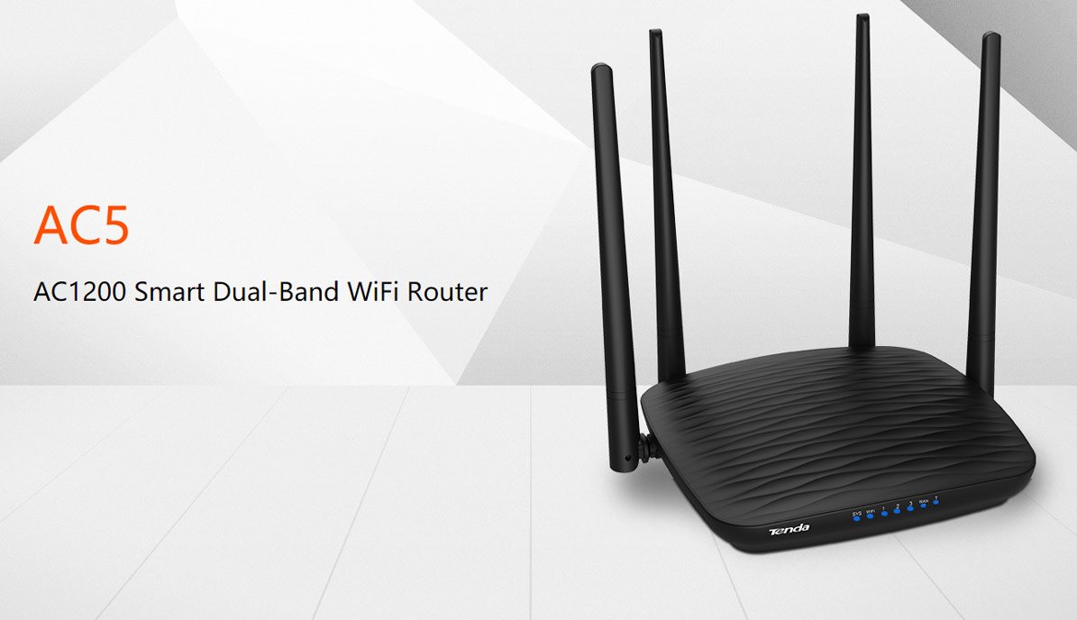 WiFi router Tenda AC5 Dual Band AC1200