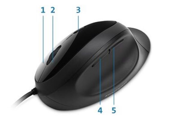 Kensington Pro Fit Ergo K75403EU Wired Ergonomic Mouse