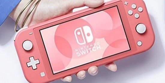 Nintendo Switch Lite - Coral + Animal Crossing New Horizons