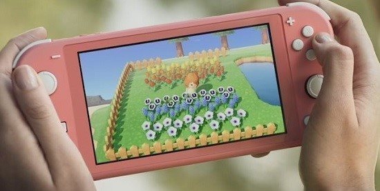 Nintendo Switch Lite - Koralle + Animal Crossing New Horizons