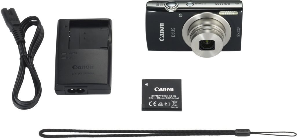 Klíčové vlastnosti fotoaparátu Canon IXUS 185 černý Canon IXUS 185