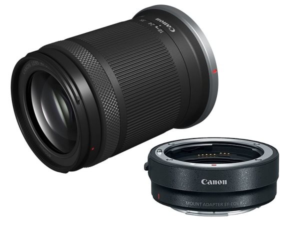 Canon EOS R10 + RF-S 18–150 mm 3,5–6,3 IS STM + Adapter EF-EOS R