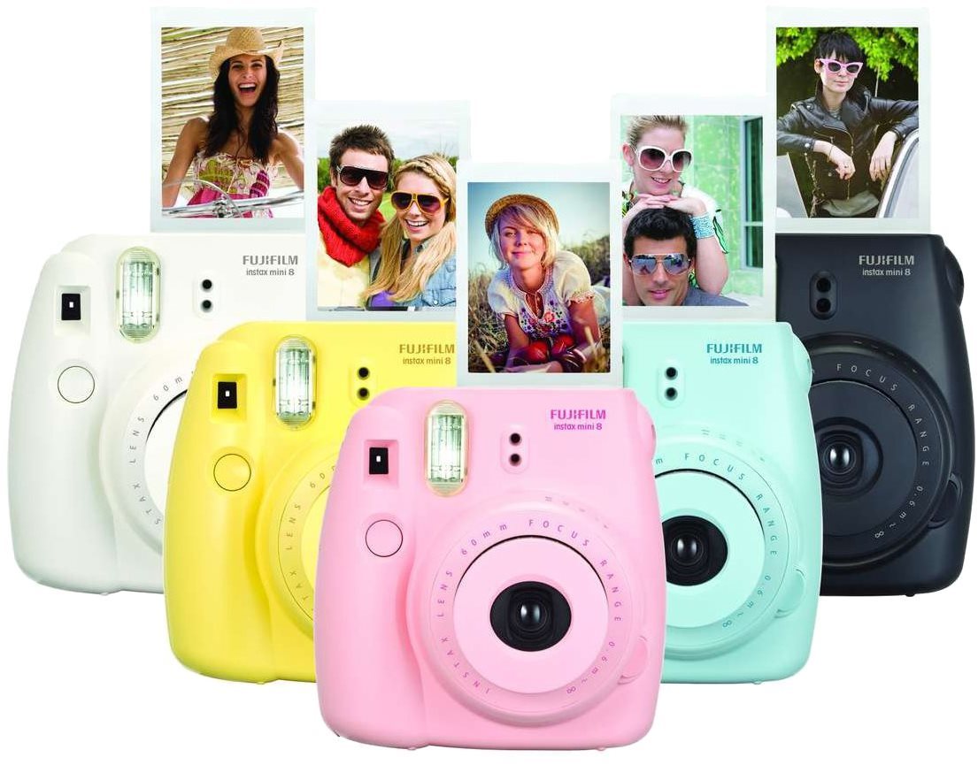 Fujifilm Instax Mini 8S Expoziční režimy můžete měnit pomocí otočného tlačítka se čtyřmi polohami