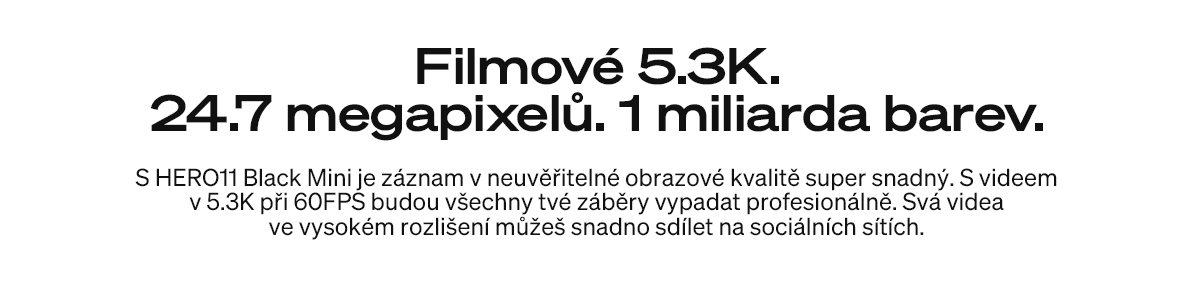Outdoorová kamera GoPro HERO11 Black Mini