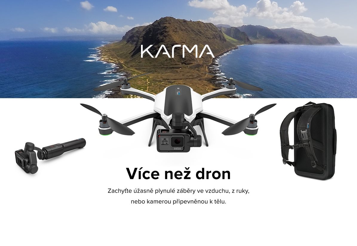 Více než dron - Zachyťte úžasně plynulé záběry ve vzduchu, z ruky, nebo kamerou připevněnou k tělu.