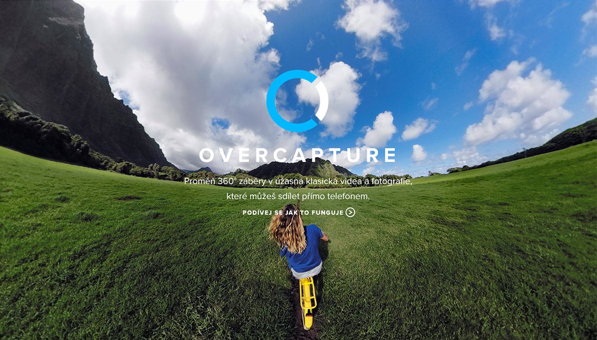 Proměň 360° záběry v úžasná klasická videa a fotografie, které můžeš sdílet přímo telefonem.