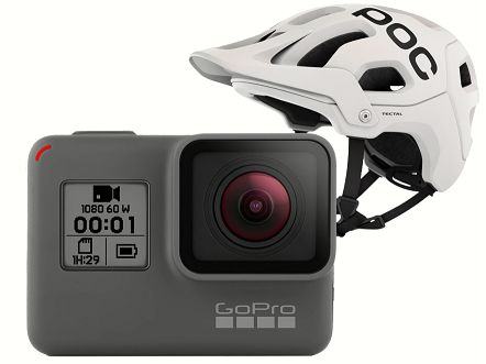  GoPro HERO action camera + POC Tectal Race SPIN helmet