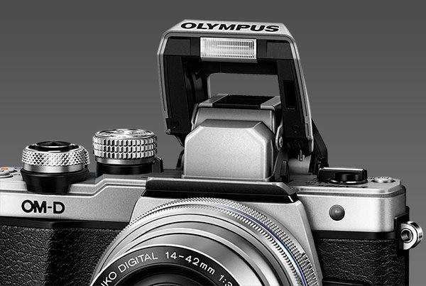 Olympus E-M10 Mark II Built-in flash