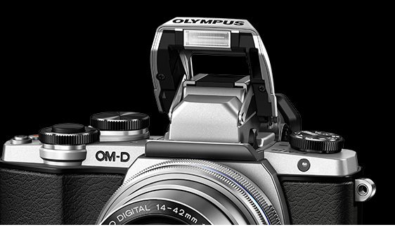 Built-in flash Olympus E-M10 Mark III