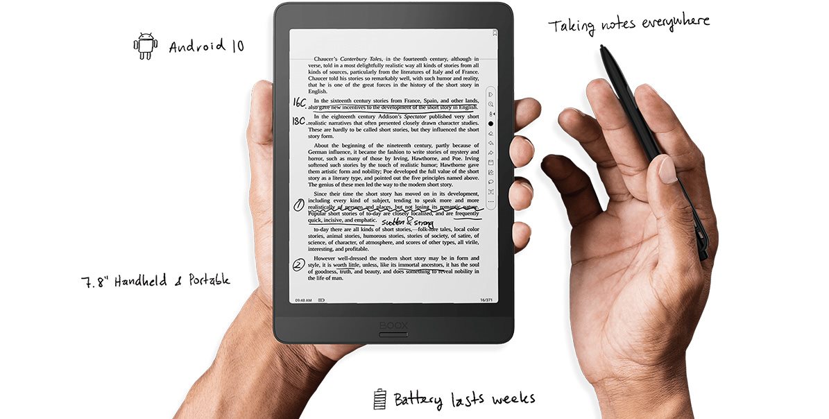 Android 10 Betriebssystem eBook Reader Onyx BOOX Nova3