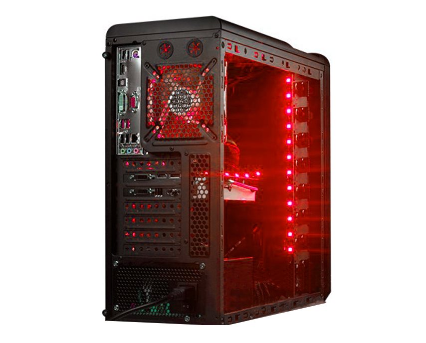 LED osvětlení počítače