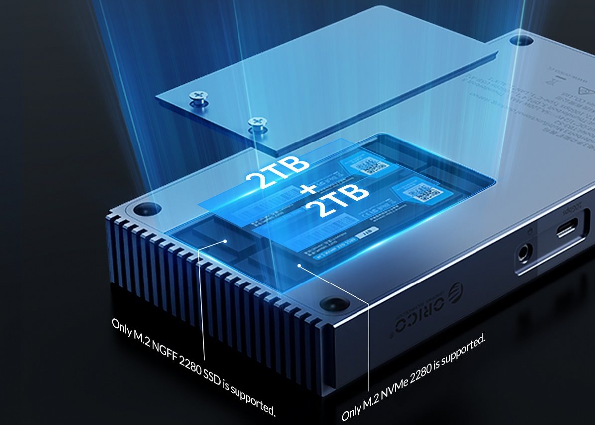 Dockingstation ORICO Thunderbolt 3 M.2 SATA/NVME