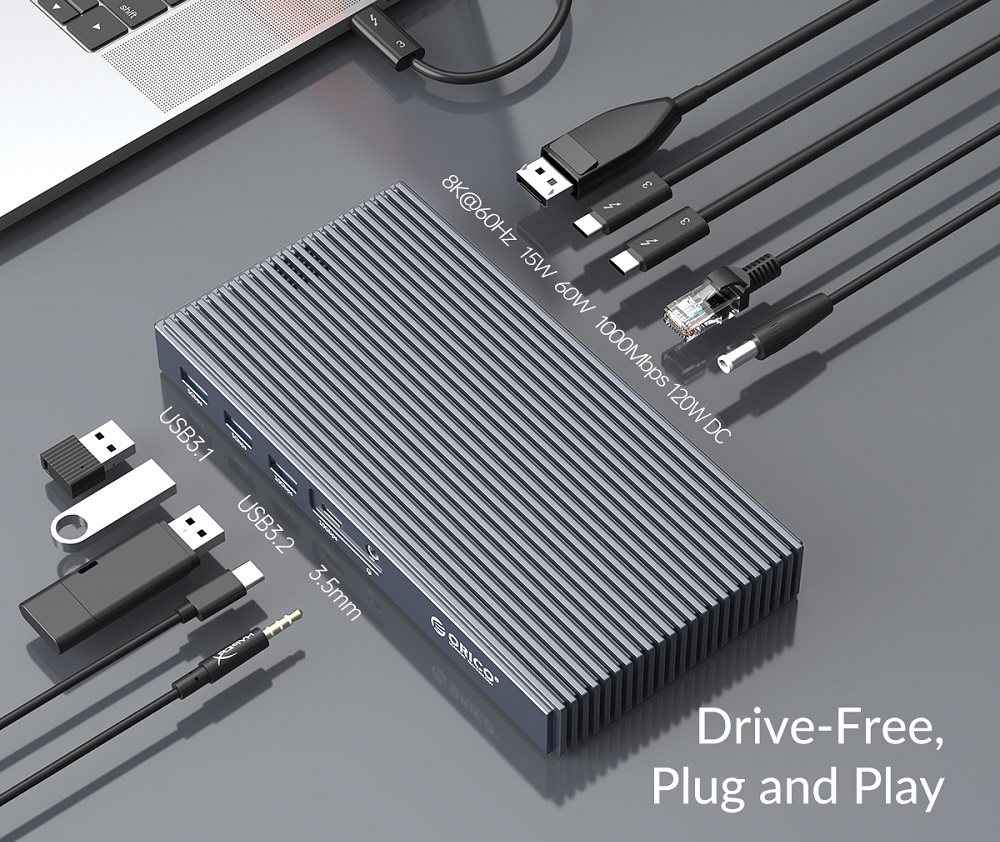 Dockingstation ORICO Thunderbolt 3 M.2 SATA/NVME