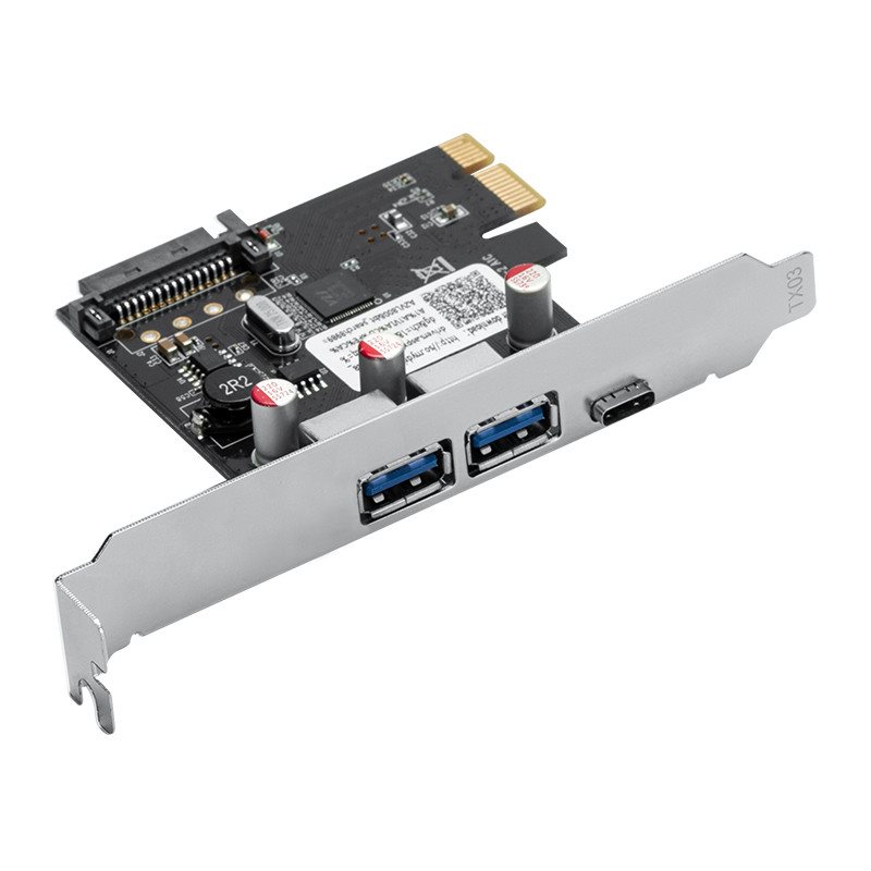 ORICO PCI-E 2xUSB 3.0 + USB-C Erweiterungskarte ORICO PCI-E 2xUSB 3.0 + USB-C Erweiterungskarte