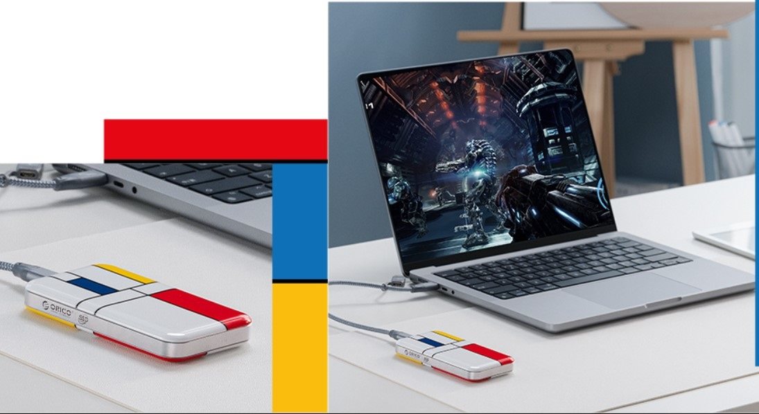 Externes Laufwerk ORICO-USB4 High Speed Portable SSD Montage 40G series Externes Laufwerk ORICO-USB4 High Speed Portable SSD Montage 40G series