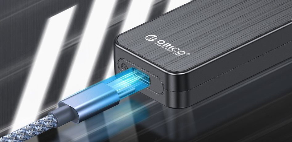 Externes Festplattengehäuse ORICO-USB3.1 Gen1 Type-C 6Gbps M.2 SATA SSD Enclosure