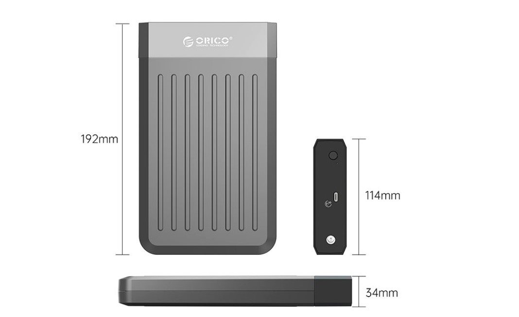 ORICO-3,5 inch USB3.1 Gen1 Type-C Hard Drive Enclosure