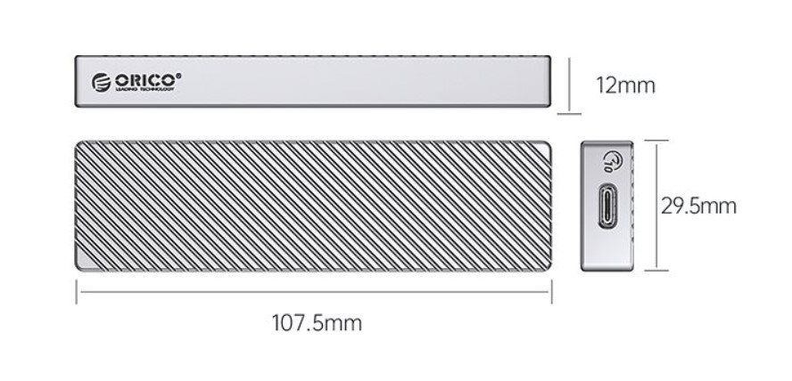 ORICO M.2 NGFF SSD Enclosure (6G)