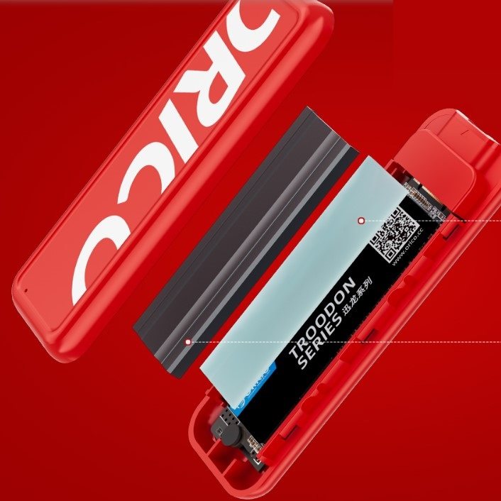 Externý box ORICO-USB3.1 Gen2 Type-C 10Gbps M.2 NVMe SSD Enclosure