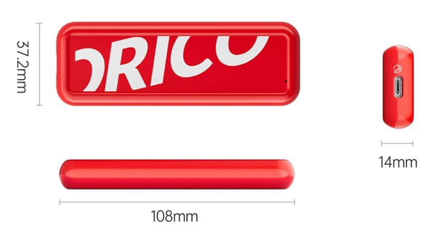Externý box ORICO-USB3.1 Gen2 Type-C 10Gbps M.2 NVMe SSD Enclosure