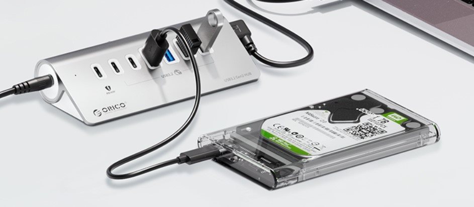 USB-Hub Orico Aluminium Alloy 4-Port USB3.2 Gen 2 Type-A & 3-Port USB3.2 Gen 2 Type-C Hub with 1-Port PD60W F USB-Hub Orico Aluminium Alloy 4-Port USB3.2 Gen 2 Type-A & 3-Port USB3.2 Gen 2 Type-C Hub with 1-Port PD60W F