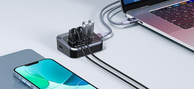 USB-Hub Orico 3-PORT USB3.2 HUB With CARD READER USB-Hub Orico 3-PORT USB3.2 HUB With CARD READER