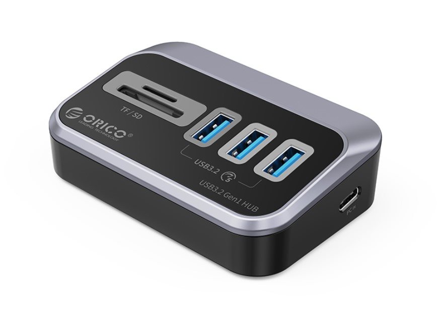 USB-Hub Orico 3-PORT USB3.2 HUB With CARD READER USB-Hub Orico 3-PORT USB3.2 HUB With CARD READER